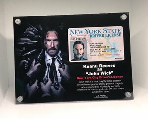 映画【 John Wick / ジョン・ウィック /IDカードフレーム】キアヌ・リーブス / Keanu Reeves -1