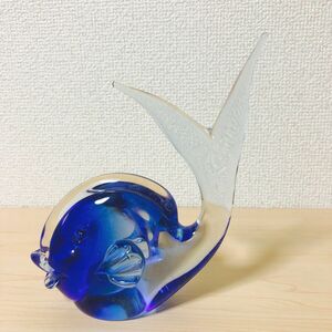 MURANO GLASS 魚　フィッシュ　ガラス置物　オブジェ　ペーパーウェイト