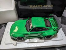 AUTOart 1/18 RWB 993 (グリーン/ガンメタ・ホイール) ポルシェ オートアート_画像4