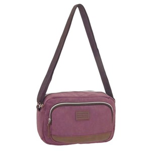 * mauve * ADEL light weight nylon shoulder shoulder bag lady's nylon bag shoulder bag diagonal .. pochette 