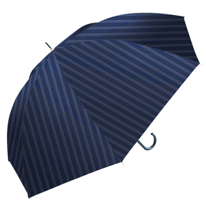 * Shadow stripe black long umbrella men's mail order 70cm parasol umbrella one touch Jump type glass fibre . rain combined use umbrella rain . combined use umbrella men's 