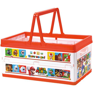 * super Mario 23 * character folding storage box storage box folding folding container folding basket 