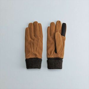 * Camel * 24cm * MENgo-to suede glove touch panel correspondence Kuroda gloves men's glove hand ... smart phone correspondence 