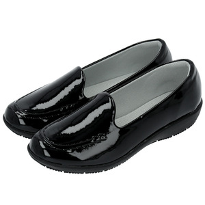 * black * 23cm rain shoes Loafer mail order pansy 4935 brand pansy lady's shoes slip-on shoes pain . not beautiful legs Flat si