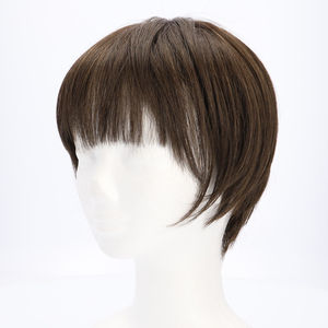 * TDB. heat-resisting dark brown plisila wig full wig mail order Short nature strut black . adult cosplay wig kimono pretty .