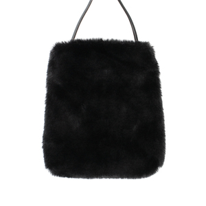 * BLACK * fur pochette senbadosembado- fur pochette lady's fur pochette 