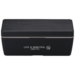 ☆ ブラック ☆ LIFE IS BEAUTIFUL L/B 木目BCランチ L ランチボックス おしゃれ 弁当箱 お弁当箱 1段 一段 700ml レンジ対応 本体のみ