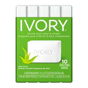 ☆ アロエ（10個入） 石鹸 石けん アイボリー IVORY 113g 10個入 セット 石鹸 せっけん 化粧石鹸 オリジナル アロエ 天然油脂 ソープ 化粧