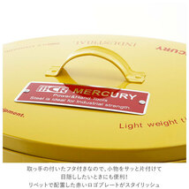 ☆ MEBUBOWHホワイト マーキュリー バケツ 通販 おしゃれ ふた付き ブリキ ガーデニング シンプル MERCURY 男前 ゴミ箱 オーバル 楕円 ダ_画像5