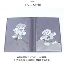 ☆ ベージュ ☆ 推し活 推しカラー アクスタケース 推し活 アクスタケース アクリルスタンド マルチケース アクスタ ケース クリアポケット_画像7