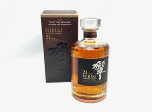 1* [埼玉県内宛先のみ発送可能][引取限定] 箱付き SUNTORY サントリー HIBIKI 響 ２１年 700ｍｌ 43％ ジャパニーズ ウイスキー