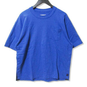 sacai サカイ 半袖Tシャツ 23-03027M S Cotton Jersey T-Shirt サイドボタン ブルー 2 27104138