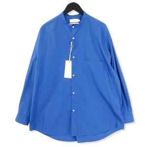 未使用 Graphpaper グラフペーパー 23SS 長袖シャツ GM231-50081C Broad L/S Oversized Regular Collar Shirt ブルー F 20017691