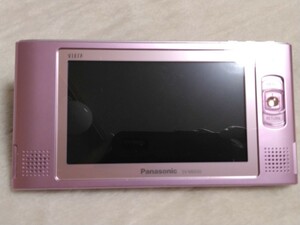 【中古 】 パナソニック テレビ SV-ME650-W ポータブル ワンセグ ピンク