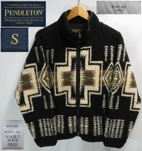 BEAMS(B:MING)別注★Sサイズ【PENDLETON/ペンドルトン×ビームス】ネイティブ柄/フリースジャケット/パイルジャケット/ボアジャケット★