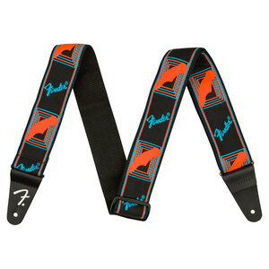 フェンダー Fender Neon Monogrammed Strap Blue/Orange ギターストラップ