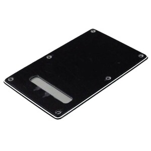 Montreux USA Tremolo backplate American Standard BLACK 3PLY No.8749 ギターパーツ 0