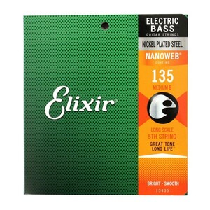 エリクサー ELIXIR 15435 Custom String Shop NANOWEB Heavy .135 エレキベース用 バラ弦