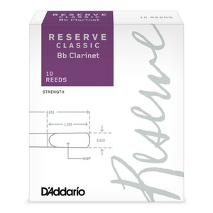 DAddario Woodwinds DCT10405 レゼルヴ クラシック B♭クラリネット用 4+ 最高級リード