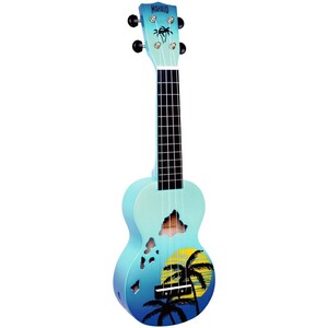 MAHALO ソプラノ UKULELE デザイナーシリーズ ハワイ MD1 HA ブルー バースト