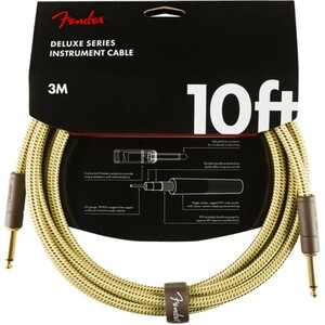 フェンダー Fender Deluxe Series Instrument Cables SS 10' Tweed ギターケーブル ギターシールド