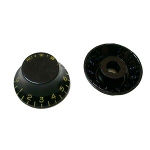 Montreux Vintage Tint Top Hat knob Black (2) No.8502 ギターパーツ