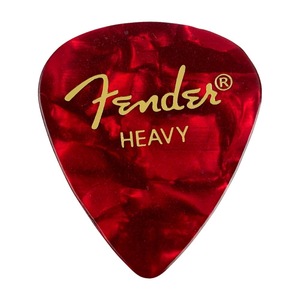 フェンダー Fender 351 Shape Premium Picks Heavy Red Moto ギターピック 12枚入り