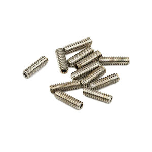 Fender fender Standard Series Bass Bridge Saddle Height Adjustment Screws 6-32 X 7/16 Hex Nickel screw 12 piece set 