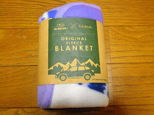  rare SUBARU x L.L.bean Subaru x L e ruby n fleece blanket not for sale outdoor camp 