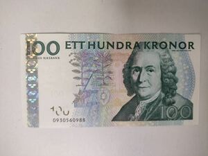 483.旧札スウェーデン1枚紙幣