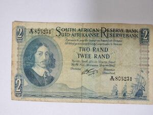 A 1151.南アフリカ1枚(1962年)紙幣