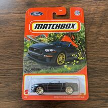 マッチボックス MATCHBOX 2018 FORD MUSTANG CONVERTIBLE フォード マスタング コンバーチブル ブラック_画像1