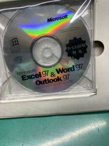 (1744) Microsoft Excel 97 & Word 97 & Outlook 97 Service Release 対応版　未開封