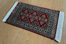 【100×62】ウール◆パキスタン産絨毯・カーペット・ラグ・マット■3296-12_画像1
