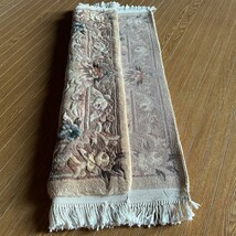 【93×61】ウール◆中国産絨毯・カーペット・ラグ・マット■3301-9_画像9