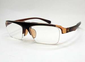新品 跳ね上げ老眼鏡 ブルーライトカット FLIP-UP　LT-P301-2　強度　+3.00　対象年齢〔目安〕60~65歳　茶色　ブラウン