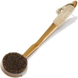  body brush natural material 100% horse wool back brush anti-bacterial has processed .. bamboo made car b make length pattern slip prevention removed possible brush angle quality removal deep .