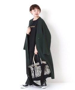 *JOURNAL STANDARD Journal Standard / wool li bar check no color coat / dark green *