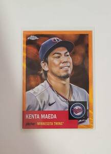 ジャージナンバー 25枚限定 前田健太 2022 Topps Chrome Platinum Orange Wave Refractors 18/25