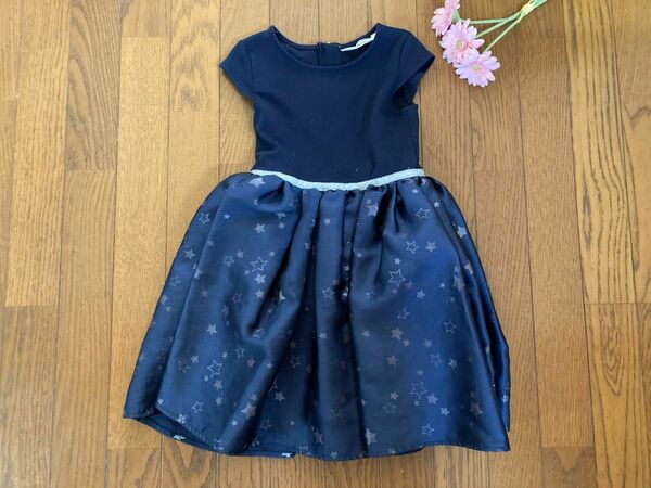 【H&M】110/115 女の子ドレス　星柄　キッズドレス　ワンピース