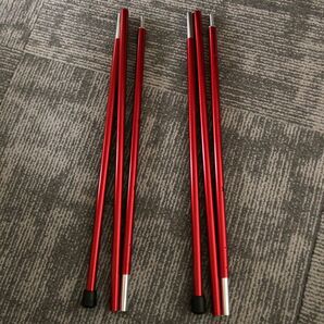 MSR エムエスアール　アジャスタブルポール/4ft 2本セット　37828 レッド タープポール 