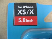 PGA　iPhone X用　ドットメッシュケース　ブルー　PG-17XTP07BL_画像2