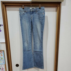 デニムパンツ ブーツカット サイズ26 US古着 アメリカ古着 azu683