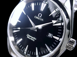 ★極美品 OMEGA Ω オメガ シーマスター アクアテラ ブラック 2517.5000 Cal.1538 綺麗!★