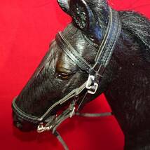 【中古/難あり】1/6 黒馬・ブラックホース＋乗馬用鞍＆馬具一式セット_画像7