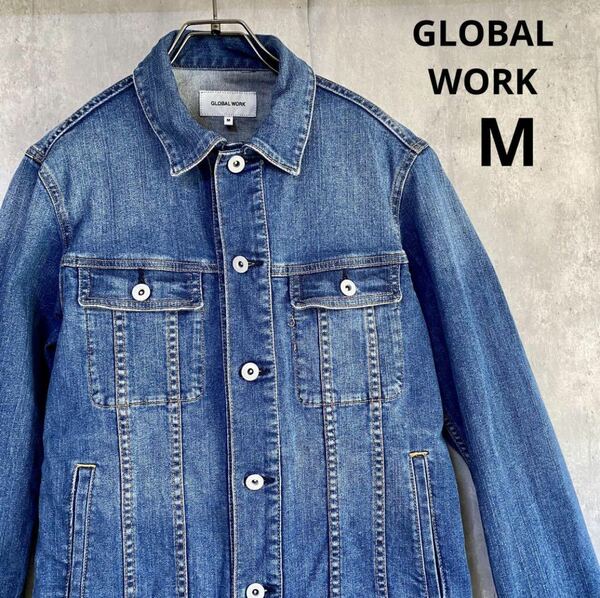 グローバルワーク　GLOBAL WORK ジージャン　M 綿99% デニムジャケット Gジャン