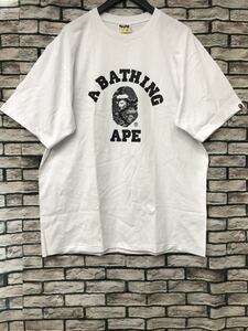 ☆A BATHING APE アベイシングエイプ☆BAPE SNAKE COLLEGE TEE ベイルスネークカレッジロゴTシャツ