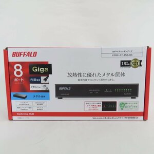 Ts770627 バッファロー PC周辺機器 8ポートスイッチングハブ LSW6-GT-8NS/BK ブラック BUFFALO 未使用