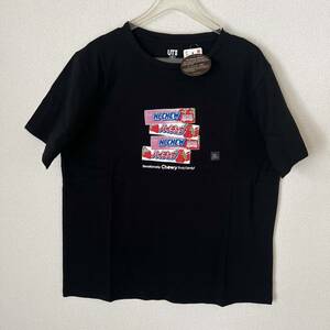 新品タグ付●ユニクロ UT ハイチュウ コラボ Tシャツ XL ブラック