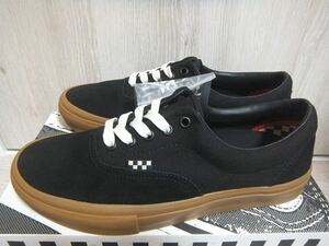 新品 VANS SKATE ERA BLACK/GUM 28cm ☆ バンズ スケート エラ ブラック ガム ガムソール 黒 VN0A5FC9B9M